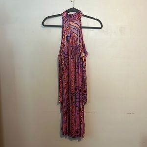 FREE PEOPLE mock neck slip dress.